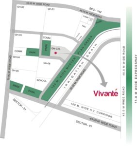 Gulshan Vivante Location Map