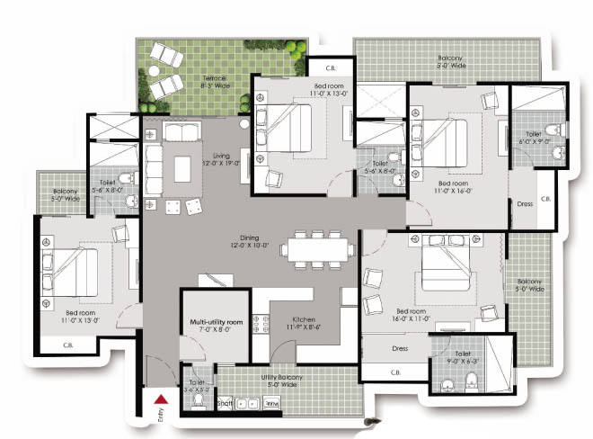 Gulshan Vivante Rent