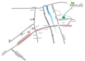 Aarcity Regency Park Location Map