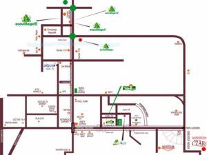 Supertech Eco Village 3 Location Map