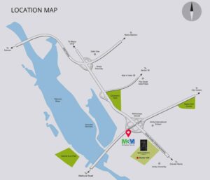 M3M The Cullinan Location Map