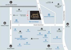 Omax Chandni Chowk Location Map