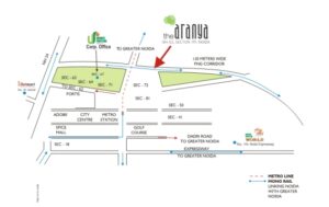 Unnati The Aranya Location Map