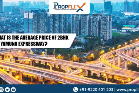 What is the average price of 2BHK on Yamuna Expressway?