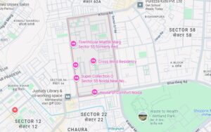 Noida Sector 55 Location Map