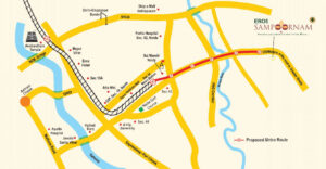 Eros Sampoornam Location Map